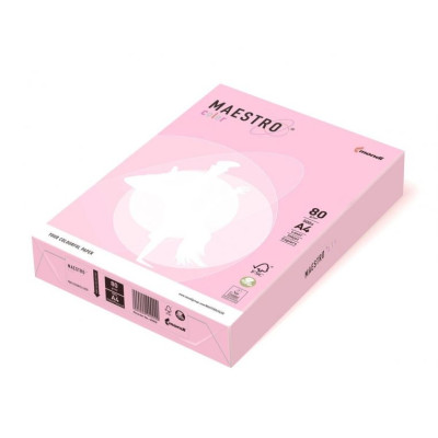 Бумага цветная А4 160 г/м 250л Maestro Color Pastell OPI74 Flamingo розовый фламинго - 14849 MONDI