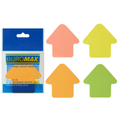 Блок бумаги для записей СТРЕЛКА, 50 л, ассорти - BM.2366-99 Buromax