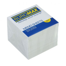 Блок белой бумаги для записей, JOBMAX, 90х90х70 мм, не склеенный