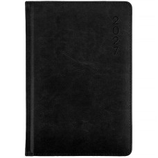 Ежедневник 2027 Classic Lux, 145*210, слп/т черный