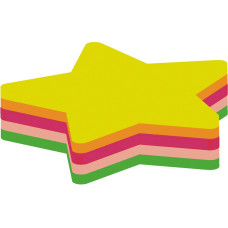 Стікери "Зірка" Economix, 45х50, 4 кольори, 80 листів