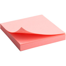 Блок бумаги с липким слоем 75x75 мм, 100 л., роз