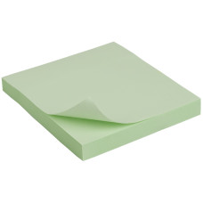 Блок бумаги с липким слоем 75x75 мм, 100 л., зелен.