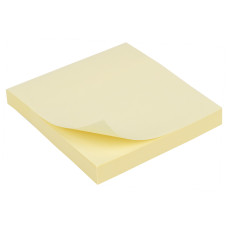 Блок паперу з клейким шаром 75x75мм, 100арк., жовт