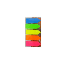 Блок паперу липкий 45х12х5 кольорів (125шт) J.Otten Стрілки 5181 пластиковий неон