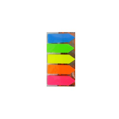 Блок паперу липкий 45х12х5 кольорів (125шт) J.Otten Стрілки 5181 пластиковий неон - 114416 Buromax