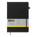 Книга записная ETALON 210*295, 96л., клетка, обложка искуственная кожа, черный