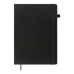 Книга записная ETALON 210*295, 96л., клетка, обложка искуственная кожа, черный