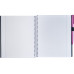 Блокнот "Splash" з ручкою на гумці, з кольоровою наклейкою на обкладинці, 175х206мм, пластикова обкладинка - O20840-14 Optima