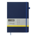 Книга записная ETALON 210*295, 96л., клетка, обложка искуственная кожа, синий