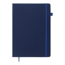 Книга записная ETALON 210*295, 96л., клетка, обложка искуственная кожа, синий