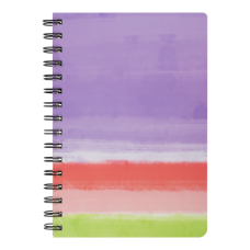 Книга для нотаток COLOUR LINES, А5, 80 арк., клітинка, тв. картонна обкладинка, фіолетова