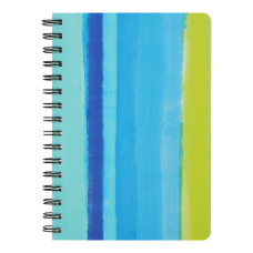 Книга для нотаток COLOUR LINES, А5, 80 арк., клітинка, тв. картонна обкладинка, синя