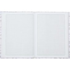 Записная книжка PICCOLI, А5, 80 арк., клітинка, інтегральна обкладинка, лавандовий