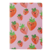 Записник FRUITS, А5, 32 аркуші, клітинка, прошита обкладинка, малинова