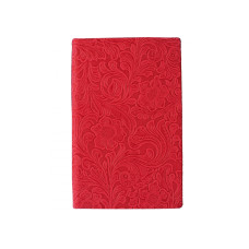 Деловая записная книжка А5, Lady, твердая обложка, кремовый нелинованный блок, красный