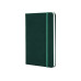 Ділова записна книжка SQUARE, А5, тверда обкладинка, гумка, білий блок, клітинка, зелений - O27100-04 Optima
