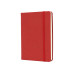 Ділова записна книжка MAGIC, А6, тверда обкладинка, гумка, кремовий блок лінія, червоний - O20388-03 Optima