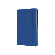 Деловая записная книжка MAGIC, А5, твердая обложка, резинка, белый блок клетка, синий