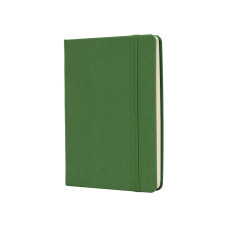 Ділова записна книжка MAGIC, А6, тверда обкладинка, гумка, кремовий блок лінія, зелений