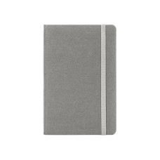 Деловая записная книжка NAMIB, А5, твердая обложка, резинка, белый блок клетка, серый