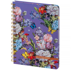 Блокнот на спіралі тверда обл., А5, 80 л. OS, Secret Garden