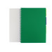 Блокнот Adamant: зеленый, A4, пластиковая обложка, с разделителями и перфорацией, 120л, клетка - O20843-04 Optima