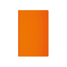 Деловая записная книжка, VIVELLA neon, А5; блок - белый, нелинованный, твердая обложка, оранжевая