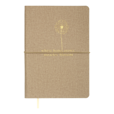 Блокнот діловий NICE А5, 96л, клітинка, обкладинка штучна шкіра, бежевий