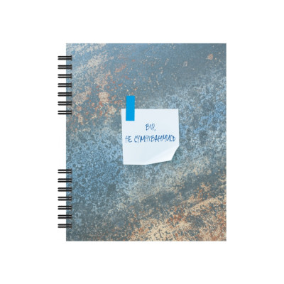 Блокнот В5, пластикова обкладинка, спіраль, 60 арк., клітинка