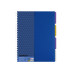 Блокнот Adamant: синий, A4, пластиковая обложка, с разделителями и перфорацией, 120л, клетка - O20843-02 Optima
