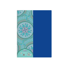 Блокнот А4 80арк,Kaleidoscope, бічна спір. синій