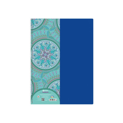 Блокнот А4 80арк,Kaleidoscope, бічна спір. синій - O20365-02