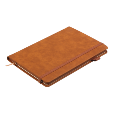 Блокнот діловий SMARTI А5, 96л, клітинка, обкладинка штучна шкіра, коричневий