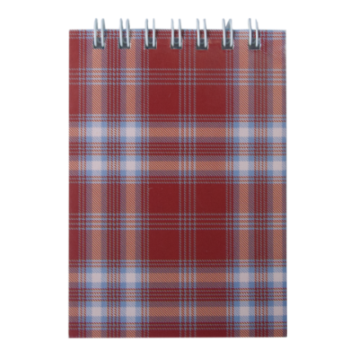 Блокнот на пружине сверху SHOTLANDKA, А7, 48 л., клетка, картонная обложка, бордовый BM.2490-13