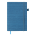 Блокнот діловий COLOR TUNES А5, 96л, лінія, обкладинка штучна шкіра, синій - BM.295200-02