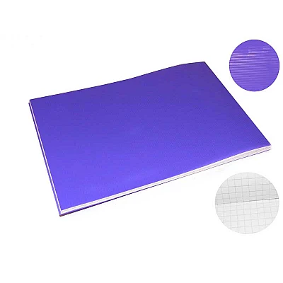 Блокнот А5 36 л # в клітинку ВА5536-ПО01 пластикова обкладинка, фіолетовий