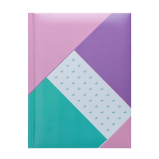 Записная книжка FUSION, А5, 80 л., клетка, твердая обложка, гл. ламинация с поролоном, фиолетовая