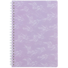 Блокнот на спіралі пласт. обкл., А5, 80 арк., кл., Lavender 1