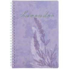 Блокнот на спіралі пласт. обкл., А5, 80 арк., кл., Lavender 3