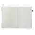 Книга записная ETALON 210*295, 96л., клетка, обложка искуственная кожа, черный - BM.294160-01 Buromax