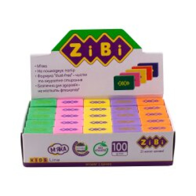 Ластик DRIVE, 26х18х8мм, 100 шт. в шоубоксе, KIDS Line ZB.5420