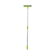 Склоочисник з гумовою та губчастою насадкою 25 см, GREEN,телескоп. 112 см