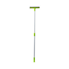 Склоочисник з гумовою та губчастою насадкою 25 см, GREEN,телескоп. 112 см