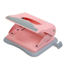Діркопробивач пластиковий, PASTEL, до 20 л., 125х95х65мм, рожевий