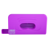 Дырокол пластиковый, RUBBER TOUCH, до 10 л., 120х58х59 мм, фиолетовый