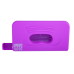 Дырокол пластиковый, RUBBER TOUCH, до 10 л., 120х58х59 мм, фиолетовый