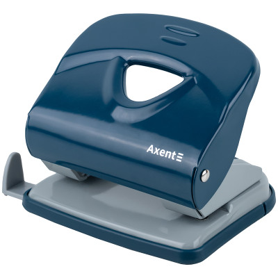 Дырокол Exakt-2 металлический, 30 листов, Earth colors синий