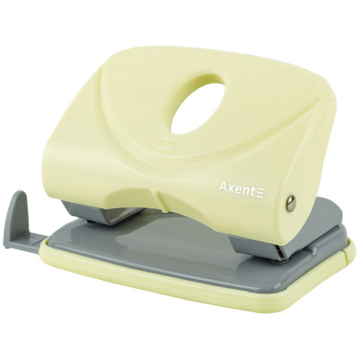 Дырокол Welle-2 с пласт верхом, 20 листов, Pastelini, жёлтый