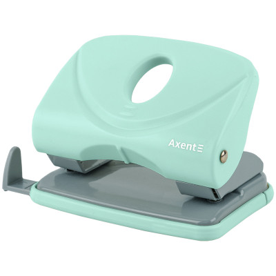 Дырокол Welle-2 с пласт верхом, 20 листов, Pastelini, мятный